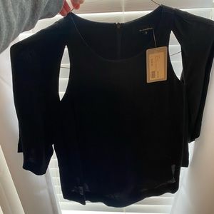 NWT Olivacious black top with cutouts